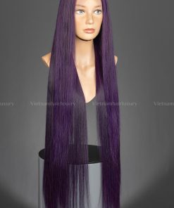 32'' purple bone straight frontal Wig