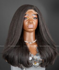 Alternative view of 16'' yaki straight bob side part Wig