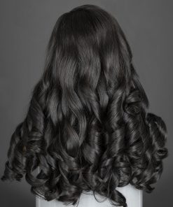 Alternative view of 20'' mixed length bouncy closure Wig