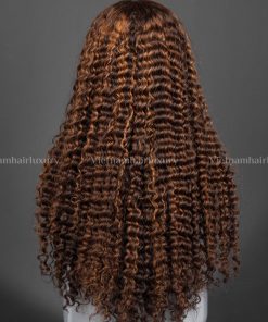 Alternative view of 26'' piano colored Eurasian curly Wig