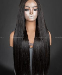 24'' bone straight HD Wig