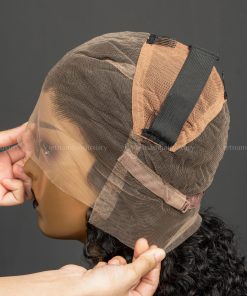 Alternative view of 18'' Eurasian curly 130% density FULL LACE Wig