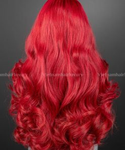 Alternative view of 22'' passion red wavy Fringe Wig