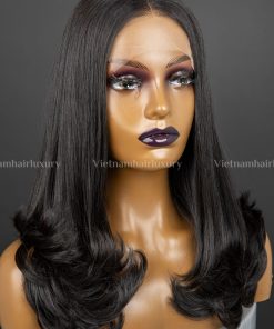 14'' bone straight blunt-tip Wig