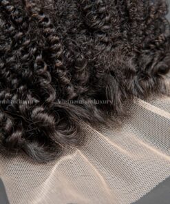 Alternative view of Afro curly 5x5 transparent Closure