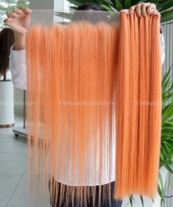 Alternative view of Coral rose straight Single-donor 13x4 transparent Frontal