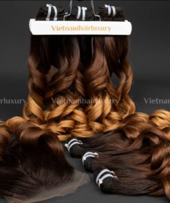 Gold tip wavy Single-donor 5x5 HD closure
