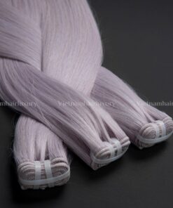 Lavender colored straight Single-donor Bundle 100g