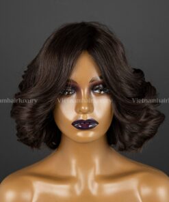 Alternative view of 8'' wavy NO CLOSURE Wig