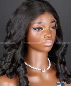 16''-20'' mixed length bouncy HD luxury Wig