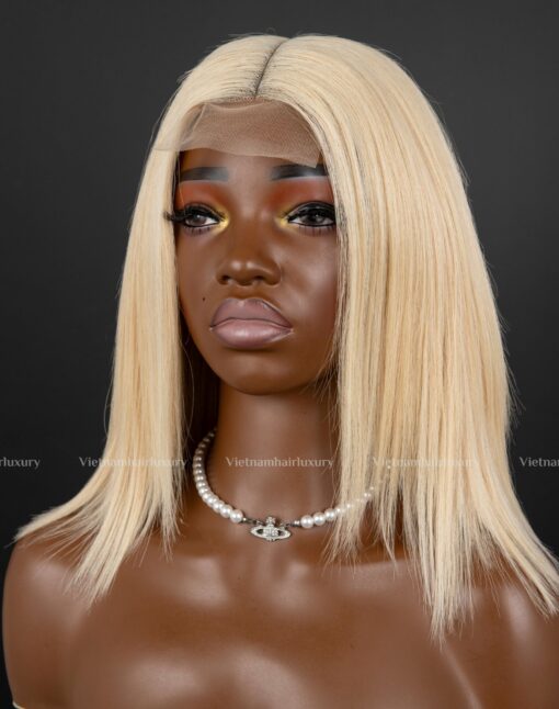 12'' Blonde straight Kim closure Wig