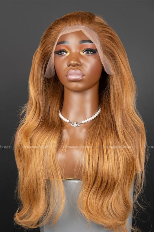 20'' mix blonde wavy Frontal Wig