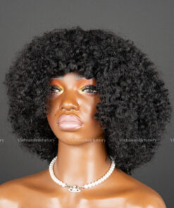 10'' kinky curly fringe NO CLOSURE Wig
