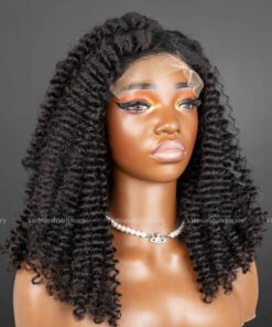 20'' mixed length curly Double drawn Wig