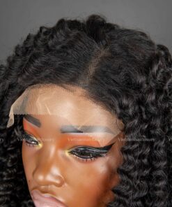 Alternative view of 20'' mixed length curly Double drawn Wig