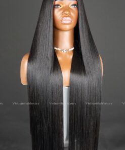 30'' mixed length bone straight Wig