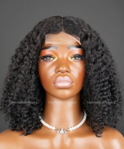 14'' kinky Eurasian curly Double drawn Wig