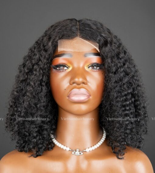 14'' kinky Eurasian curly Double drawn Wig